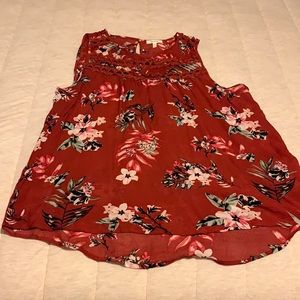 Floral tank top